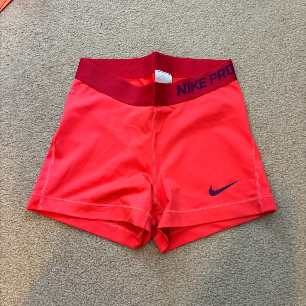 Nike Women's Bright Red Athletic Shorts